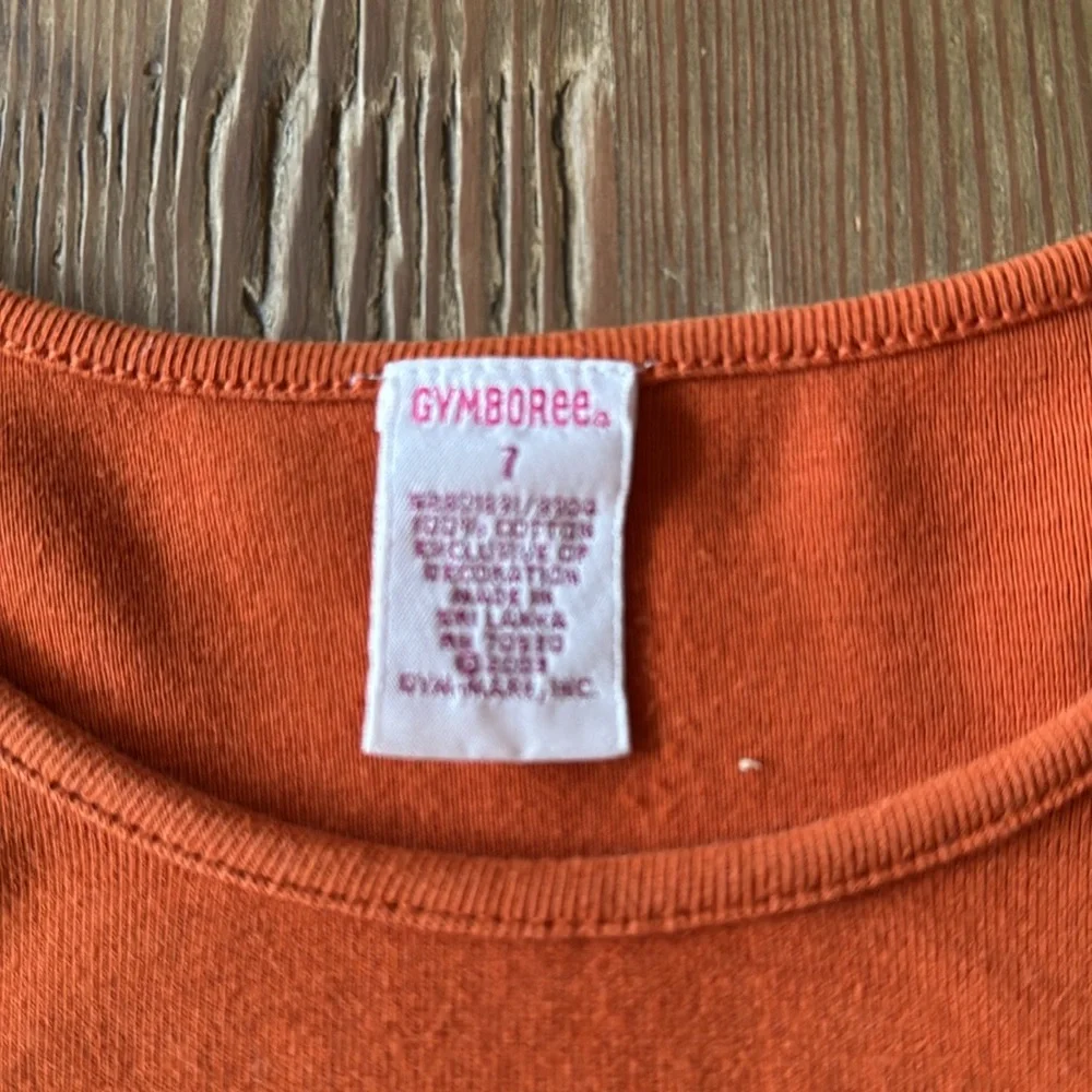 Gymboree Denim Skort matching shirt set With Buttons size 7